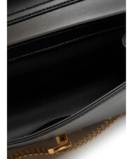 LOVE MOSCHINO SMART DAILY Geantă de umăr cu lanț negru - Genți femei - 5