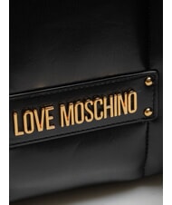 LOVE MOSCHINO PUFFY LOGO Rucsac cu buzunar cu inimă negru/roșu/negru - Genți femei - 3