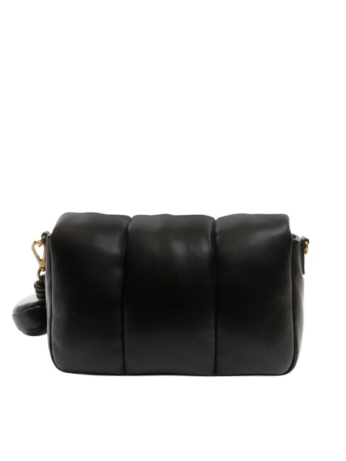 PUFFY LOGO Geantă de umăr cu buzunar cu inimă negru/roșu/negru - Genți femei