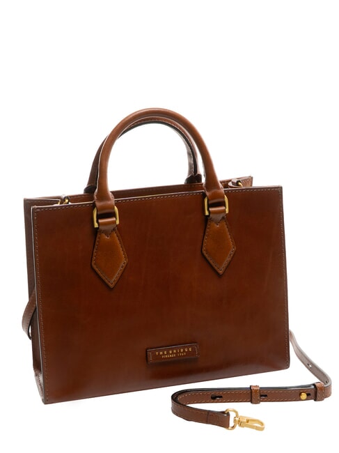 IDA Geantă din piele BROWN - Genți femei