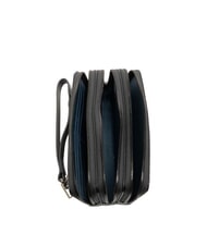 PIQUADRO W136 Geantă tip plic bărbătească din piele cu 3 compartimente negru - Husă pentru tabletă și organizator - 5