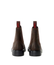 CAMPER DEAN Ghete Chelsea din piele nubuc maro închis - Pantofi bărbați - 4