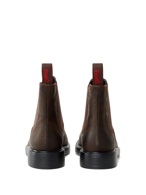 DEAN Ghete Chelsea din piele nubuc maro închis - Pantofi bărbați