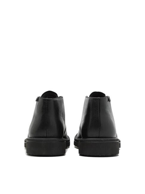 NORMAN Ghete din piele cu șireturi negru - Pantofi bărbați