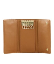 MANDARINA DUCK LUNA Husa pentru chei din piele cafenea cu caramel - Portchei - 2