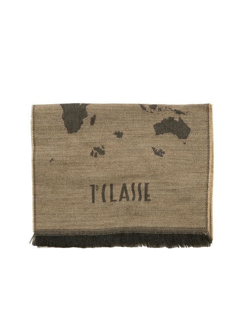 GEO Eșarfă cu franjuri BEIGE - Eșarfe