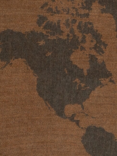 GEO Eșarfă cu franjuri castan - Eșarfe