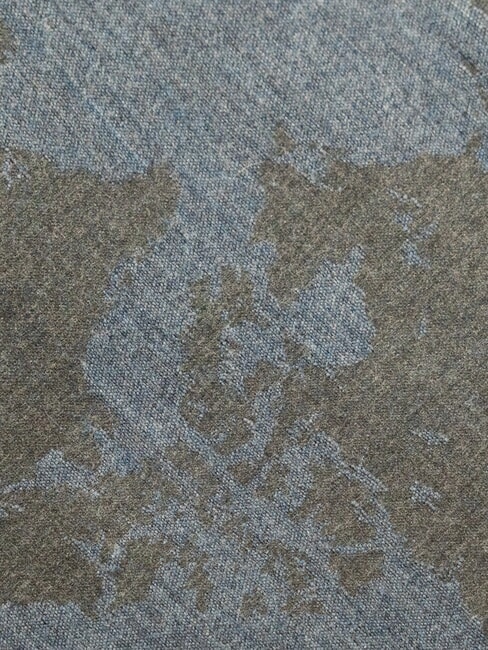 GEO Eșarfă cu franjuri albastru lapis - Eșarfe