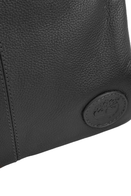 KENNEBUNK Geantă din piele cu buzunar negru - Genți de umăr bărbați