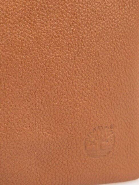 SMALL Geantă mică de piele cu mâner coniac - Genți femei