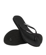 HAVAIANAS SLIM SPARKLE Papuci flip-flop BLACK - Pantofi femei - 4