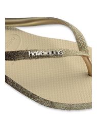 HAVAIANAS SLIM SPARKLE Papuci flip-flop SAND / GRI - Pantofi femei - 4