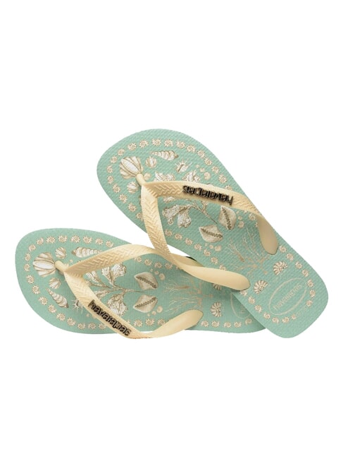 TOP TROPICALIA Papuci flip-flop coastă verde - Pantofi femei