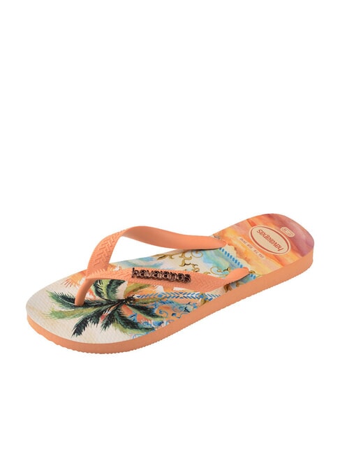 TOP TROPICALIA Papuci flip-flop piersică - Pantofi femei