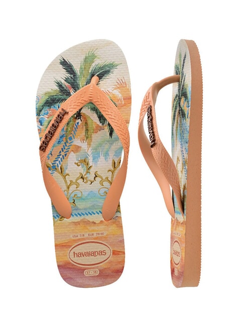 TOP TROPICALIA Papuci flip-flop piersică - Pantofi femei