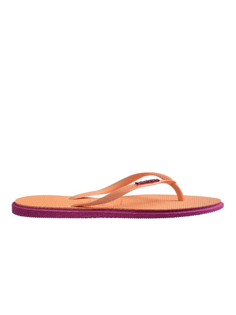SLIM POINT Papuci flip-flop gumă de trandafir - Pantofi femei