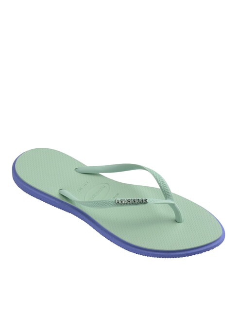 SLIM POINT Papuci flip-flop albastru provence - Pantofi femei