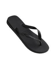 HAVAIANAS TOP RUBBER LOGO FILETE Papuci flip-flop BLACK - Pantofi bărbați - 3
