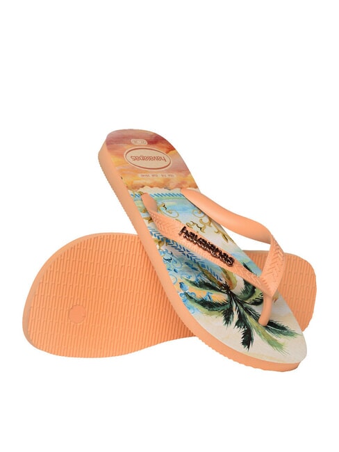 TOP TROPICALIA Papuci flip-flop piersică - Pantofi femei