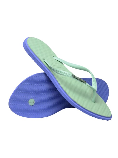 SLIM POINT Papuci flip-flop albastru provence - Pantofi femei