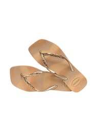 HAVAIANAS STYLESLIM SQUARE GLITTER Sandale pătrate de aur - Pantofi femei - 4