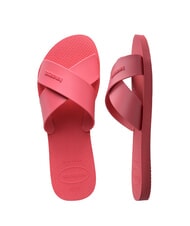 HAVAIANAS AQUA Papuci cu bandă &icirc;ncrucișată porțelan roz - Pantofi femei - 6