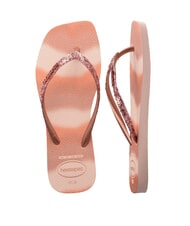 HAVAIANAS STYLESLIM SQUARE GLITTER Sandale pătrate ballet a crescut - Pantofi femei - 5