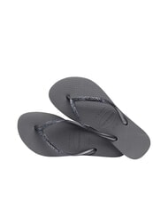 HAVAIANAS SLIM GLITTER II Papuci flip-flop gri/grafit - Pantofi femei - 4