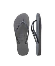 HAVAIANAS SLIM GLITTER II Papuci flip-flop gri/grafit - Pantofi femei - 5