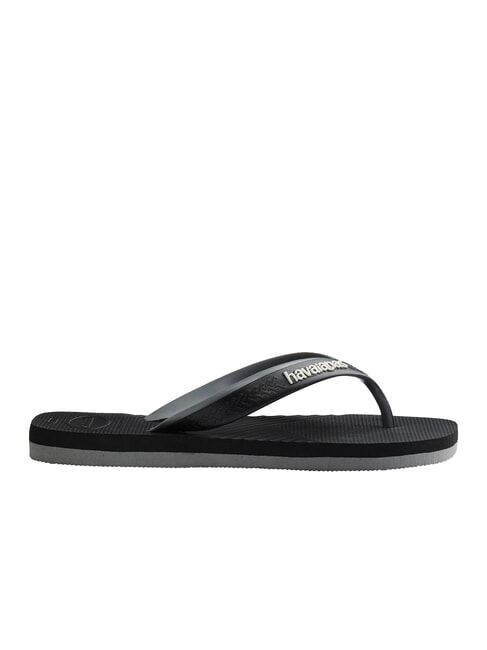 DUAL Papuci flip-flop negru/gri oțel - Pantofi bărbați