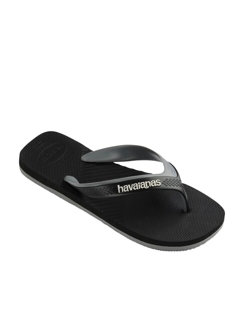 DUAL Papuci flip-flop negru/gri oțel - Pantofi bărbați