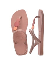 HAVAIANAS FLASH URBAN PLUS Sandale flip flop trandafiri crocus/trandafiri retro/roz - Pantofi femei - 3
