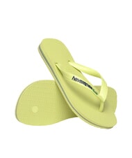 HAVAIANAS BRASIL LOGO &Icirc;ncălțăminte bărbătească verde matcha - Pantofi unisex - 3