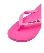 HAVAIANAS  BRASIL LOGO Flip flops flux roz/flux roz - Pantofi unisex - 4