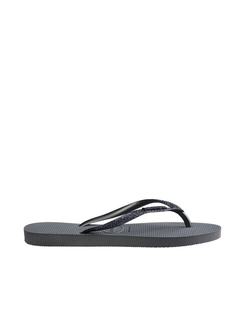 SLIM GLITTER II Papuci flip-flop gri/grafit - Pantofi femei