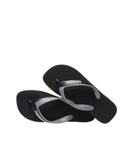 HAVAIANAS DUAL Papuci flip-flop negru/gri oțel - Pantofi bărbați - 4