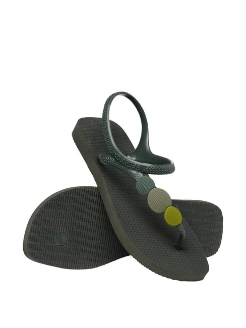 FLASH URBAN PLUS Sandale flip flop olivegreen - Pantofi femei