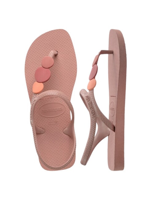 FLASH URBAN PLUS Sandale flip flop trandafiri crocus/trandafiri retro/roz - Pantofi femei