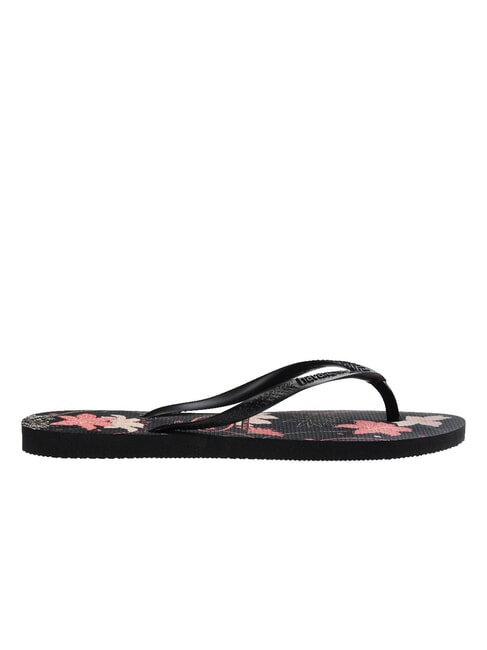 SLIM ORGANIC Papuci flip-flop negru/cenușiu &icirc;nchis/rozaliu deschis - Pantofi femei