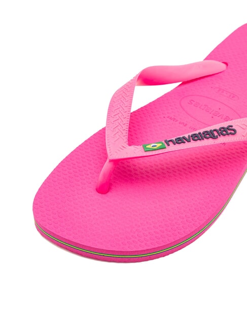 BRASIL LOGO Flip flops flux roz/flux roz - Pantofi unisex