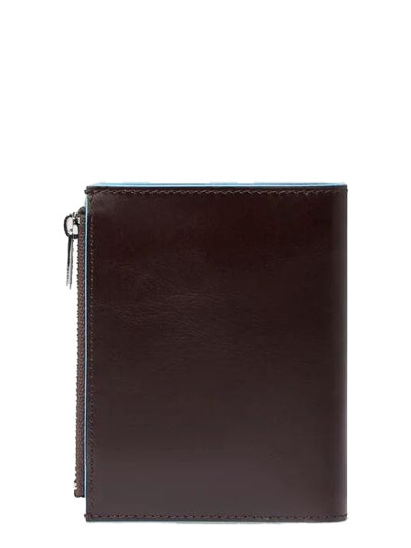 BLUE SQUARE Portofel vertical din piele MAHOGANY - Portofele bărbați