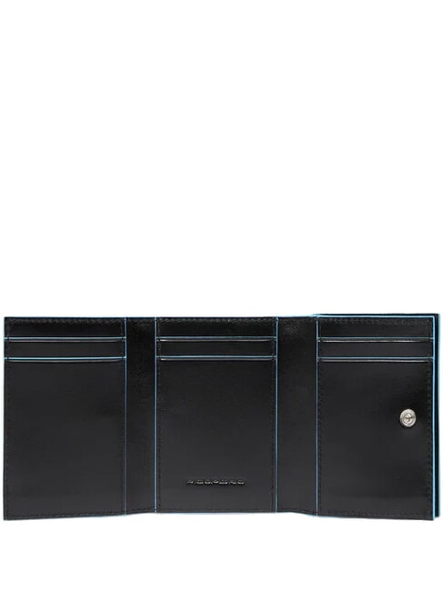 BLUE SQUARE Portofel din piele negru - Portofele bărbați