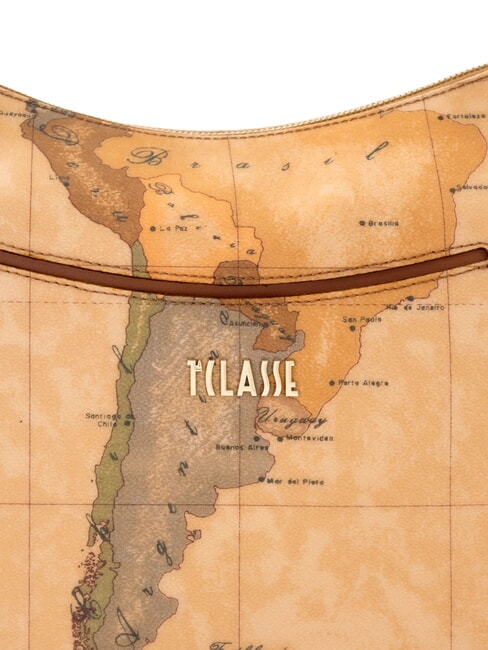 GEO CLASSIC Geantă de umăr semilună NATURAL - Genți femei