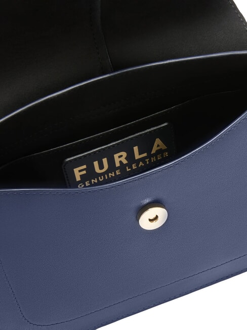 FLOW M Geanta M din piele albastru regal - Genți femei