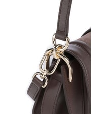 FURLA FLOW Geantă mică din piele cu curea de umăr tonuri de espresso - Genți femei - 3