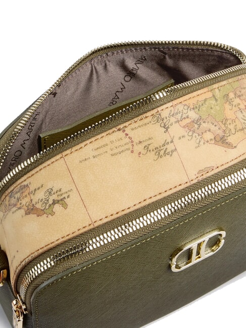 SKYE Geantă cu fermoar dublu pentru cameră verde mușchi - Genți femei