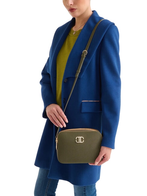 SKYE Geantă cu fermoar dublu pentru cameră verde mușchi - Genți femei