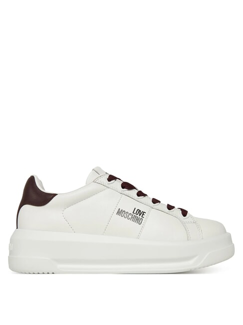 ECLIPSE50 Adidași din piele alb/burgundy - Pantofi femei