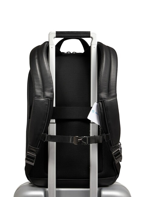 URBAN Rucsac pentru laptop de 15,6" din piele negru - Rucsacuri pentru laptop