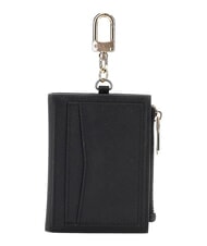 GUESS SAFFIANO Suport pentru carduri cu breloc BLACK - Portofele femei - 3